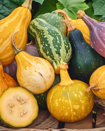Småfruktig prydnadspumpa frön (Cucurbita pepo) – ettårig blandning