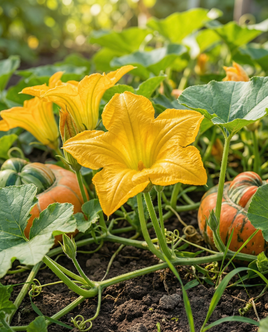 Prydnadspumpa Turkish Turban (Cucurbita maxima) – ettåriga frön från SeedsChoice