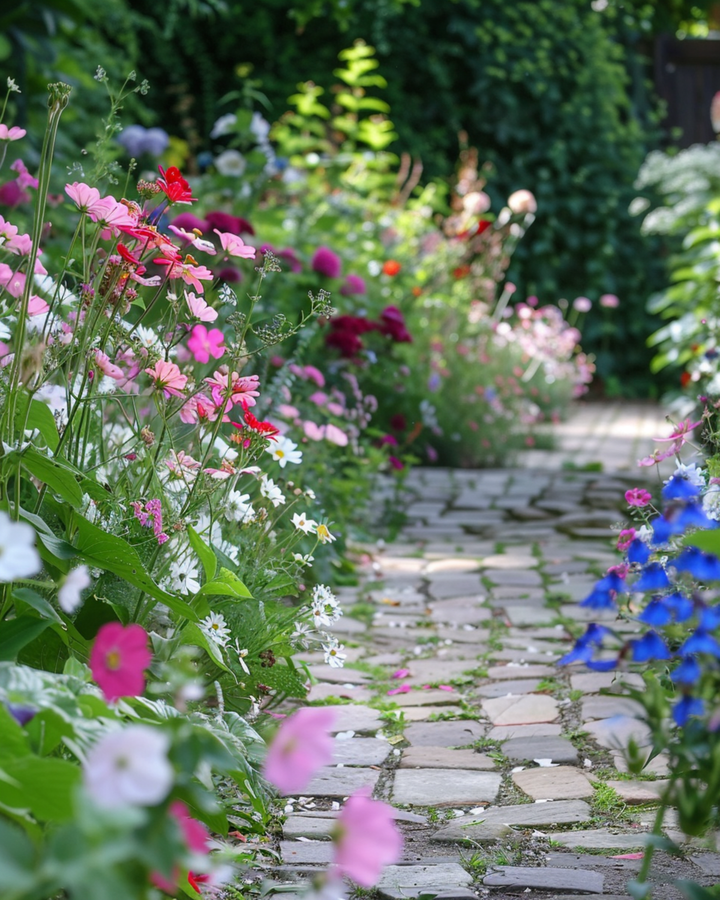 Vildblommsblandning 250 g, täcker 125 m² frön (Linum usitatissimum) – ettårig blomma