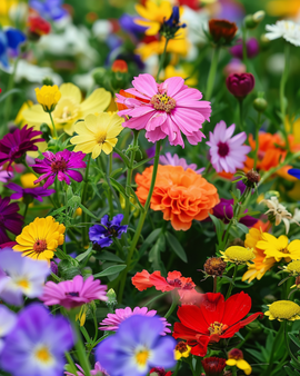 Sommarblommor frön mix ettårig 250g förpackning för utomhussådd