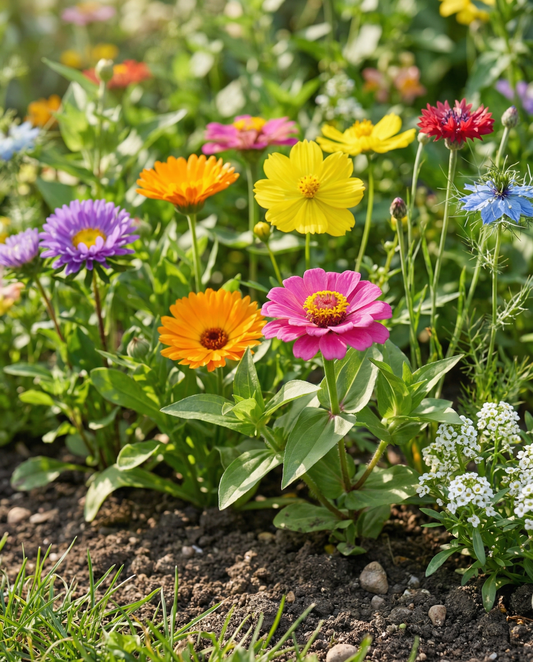 Sommarblommor Mix 250g Förpackning För Utomhussådd – ettåriga blomsterfrön från SeedsChoice