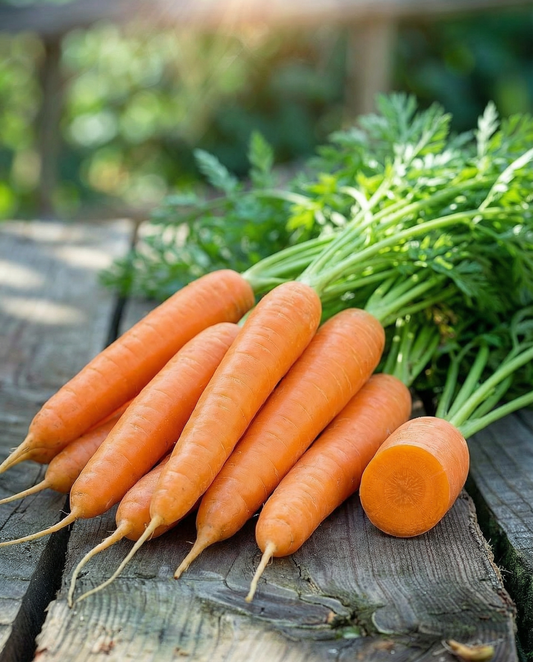 Sommarmorot Amsterdamse Bak Cylindrical (Daucus carota) – grönsaksfrön från SeedsChoice