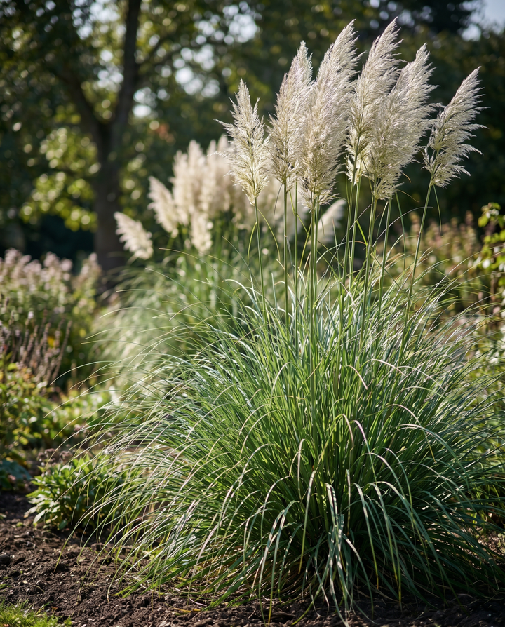 Pampagräsfrön (Cortaderia selloana) – fleråriga gräs