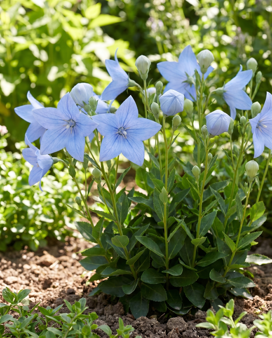 Ballongblomma (Platycodon grandiflorus) – fleråriga blomsterfrön från SeedsChoice