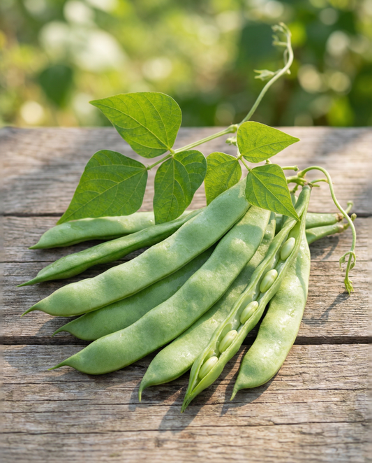 Klätterböna Helda 100g (Phaseolus vulgaris) – ettåriga klätterfrön från SeedsChoice