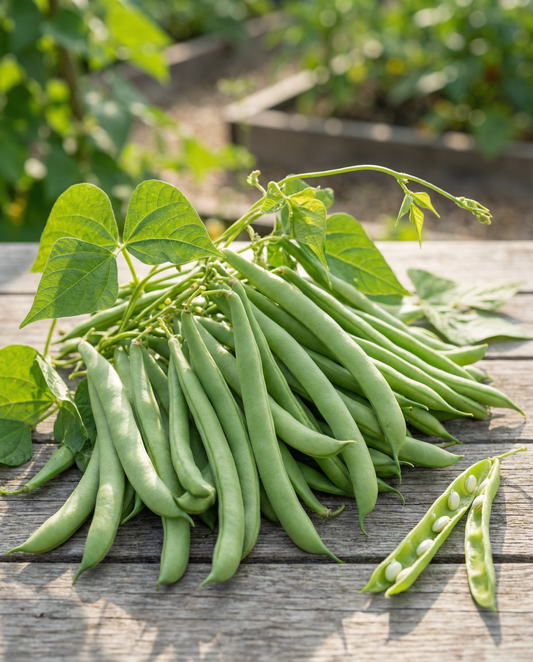 Stångböna Overvloed 100g (Phaseolus vulgaris) – ettåriga grönsaksfrön från SeedsChoice