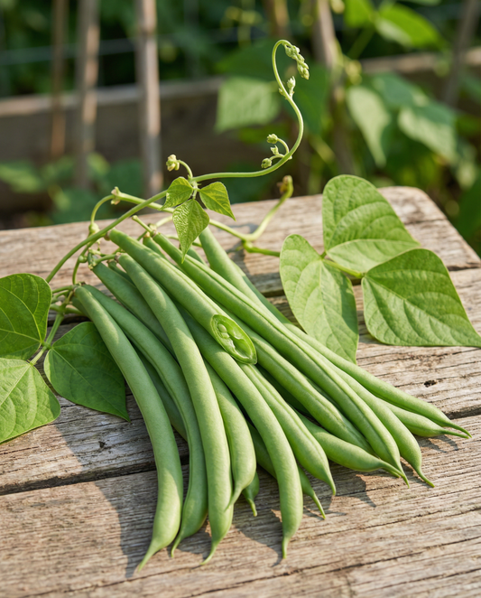 Klätterböna Rakker 100g (Phaseolus vulgaris) – ettåriga klätterfrön från SeedsChoice