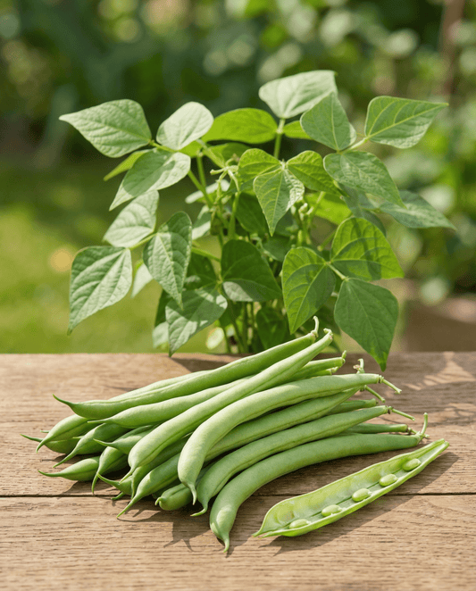 Buskböna Modesto 100g förpackning (Phaseolus vulgaris) – ettåriga grönsaksfrön från SeedsChoice