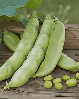Bondbönsfrön Vicia Faba Ettårig Meteor Sort 100g