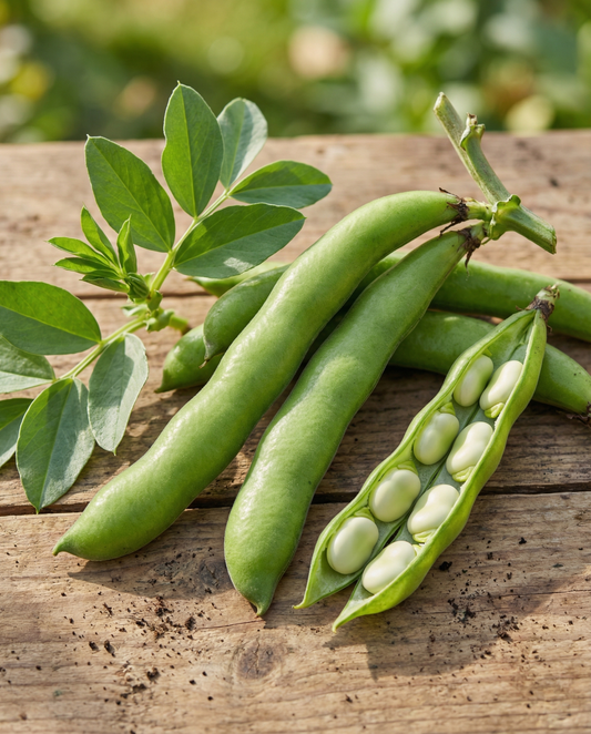 Bondböna Meteor 100g (Vicia faba) – frön till ettårig grönsak från SeedsChoice