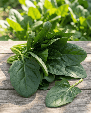 Spenat Nores Leafy (Spinacia oleracea) – ettåriga grönsaksfrön från SeedsChoice
