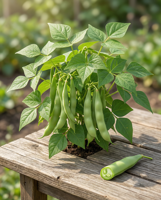Buskböna Record Green Pods (Phaseolus vulgaris) – ettåriga grönsaksfrön från SeedsChoice