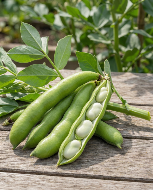 Bondböna Meteor 250g (Vicia faba) – frön till ettårig grönsak från SeedsChoice