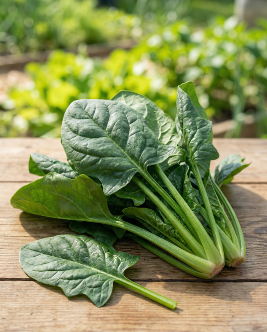 Spenat Nores (Spinacia oleracea) – ettåriga grönsaksfrön från SeedsChoice