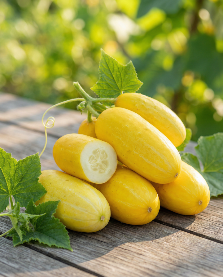 Gurka Gele Tros frön (Cucumis sativus) – ekologisk ettårig grönsak