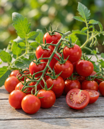 Körsbärstomat Gardener's Delight (Solanum lycopersicum) – ekologiska ettåriga grönsaksfrön från SeedsChoice