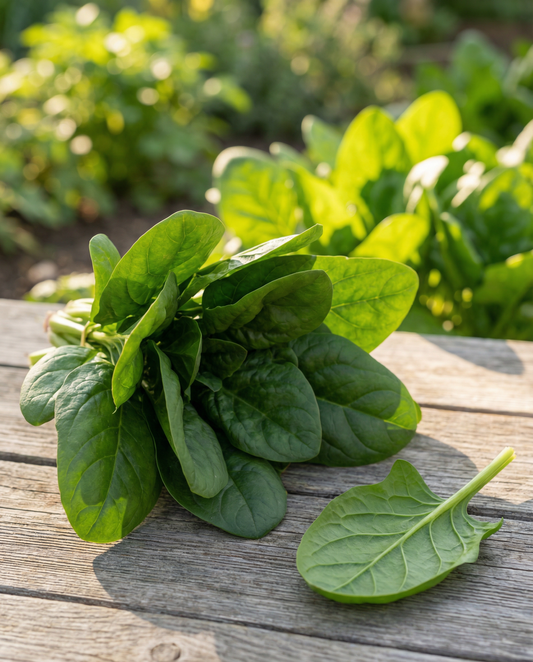 Spenat Early Giant Leaf (Spinacia oleracea) – ekologiska ettåriga grönsaksfrön från SeedsChoice