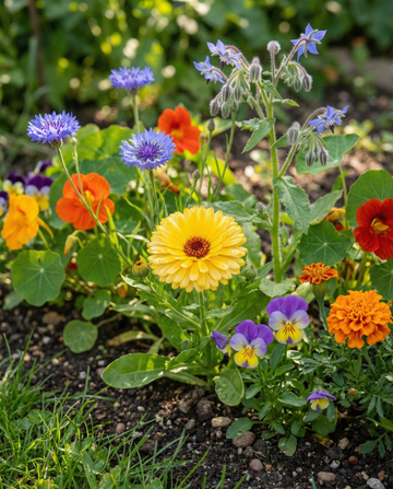 Edible Mixture Mix 2,3g förpackning – ekologiska ettåriga blomsterfrön från SeedsChoice