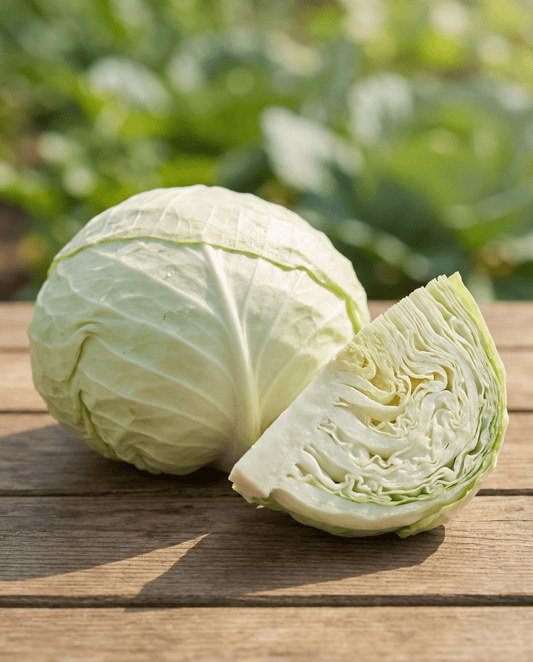 Platt vitkål Spring Salute F1 (Brassica oleracea) – ettåriga grönsaksfrön från SeedsChoice