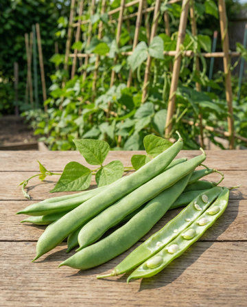 Klätterbönor Helda (Phaseolus vulgaris) – frön till ettårig klätterväxt från SeedsChoice