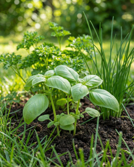 Organic Kitchen Herb Seeds Organic Basil Parsley Chives Kit Pots Chalkboard