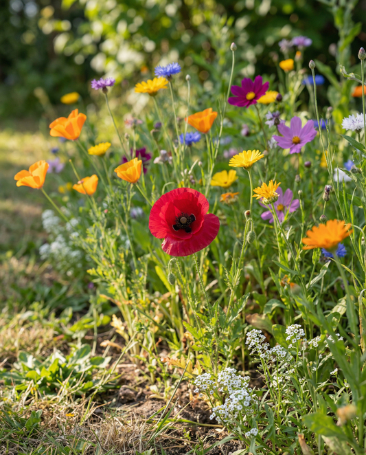 Friendly Mix 25 m² 20 sorter – ettåriga blomsterfrön från SeedsChoice