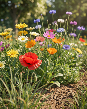 Friendly Summerflowers Mix 15m2 Pack – ettåriga blomsterfrön från SeedsChoice