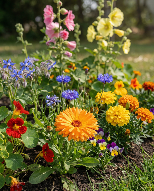 Edible Mix 7 sorter 15m2 förpackning – ettåriga blomsterfrön från SeedsChoice