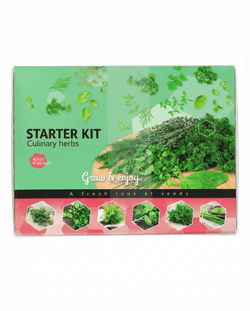 Startpaket med 6 sorter kulinariska örter – odlingskit från SeedsChoice