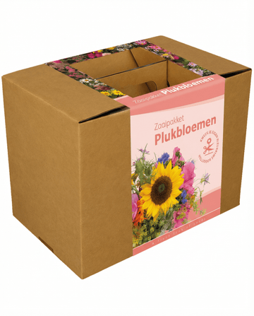 Snittblomsblandning med snöre och sax – odlingskit för ettåriga blommor