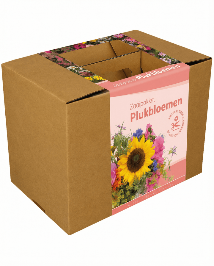 Snittblomsblandning med snöre och sax – odlingskit för ettåriga blommor