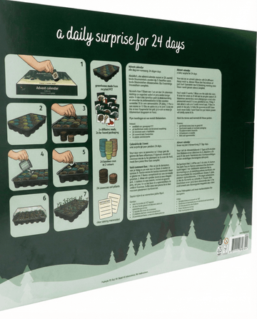 Adventskalender – frönset med 24 blandade sorter – odlingssats från SeedsChoice