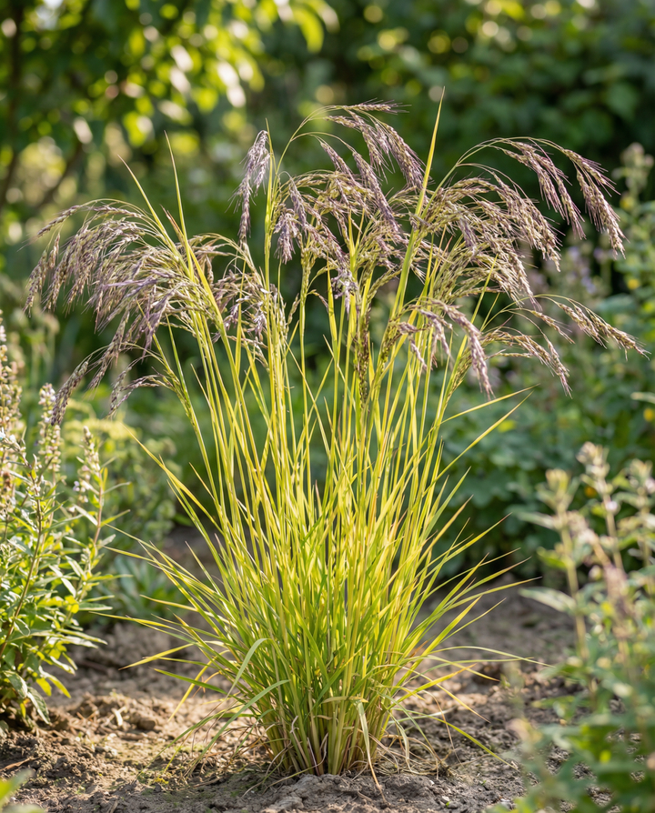 Frön till purpurhirs (Panicum miliaceum) – ettårigt prydnadsgräs