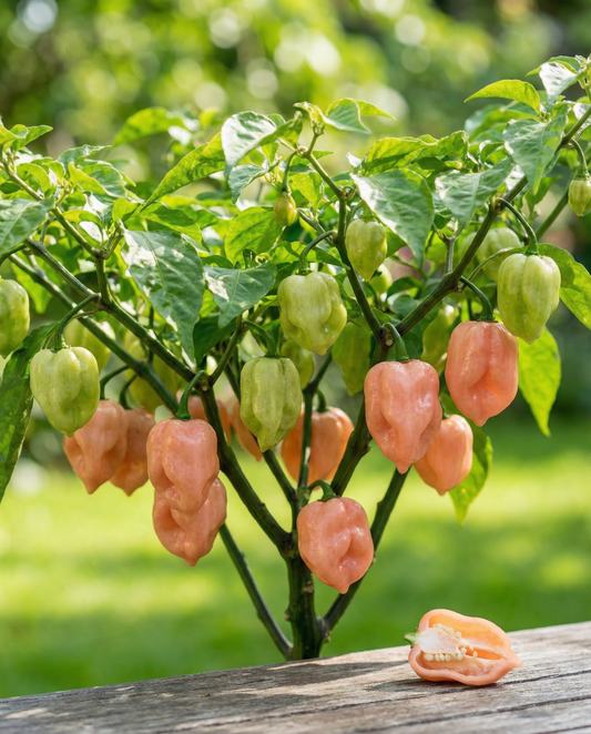 Habanero Pink Pepper (Capsicum chinense) – ettåriga grönsaksfrön från SeedsChoice