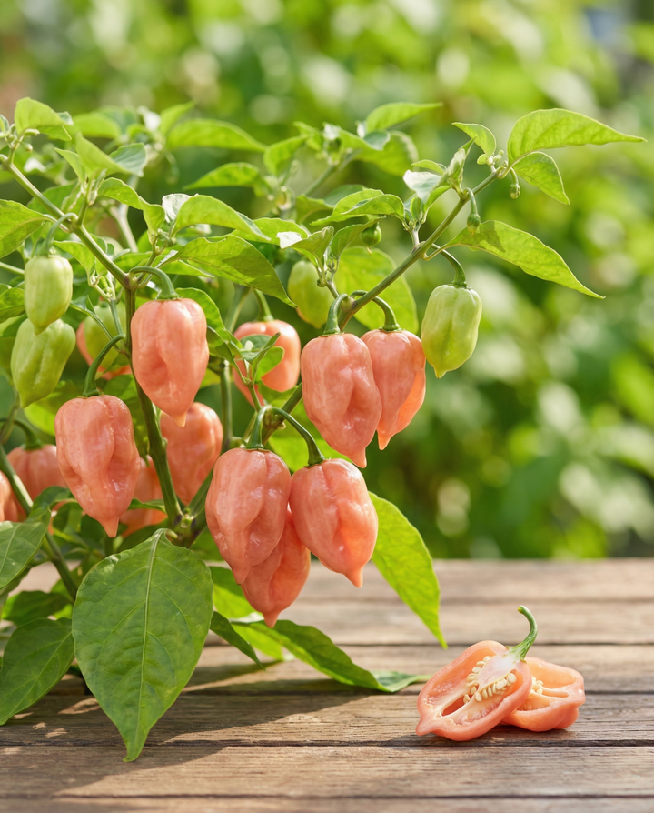 Habanero Pink Pepper-frön (Capsicum chinense) – ettårig grönsak