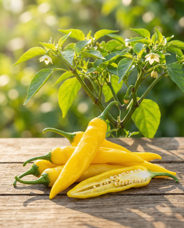 Hot Lemon Drop Pepper-frön (Capsicum baccatum) – grönsak