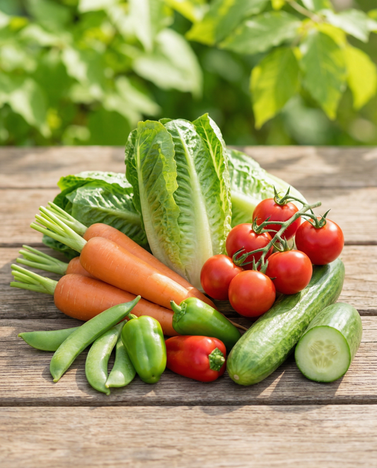 Kollektion Balkong Terrass Paket 6 Sorter – ettåriga grönsaksfrön från SeedsChoice