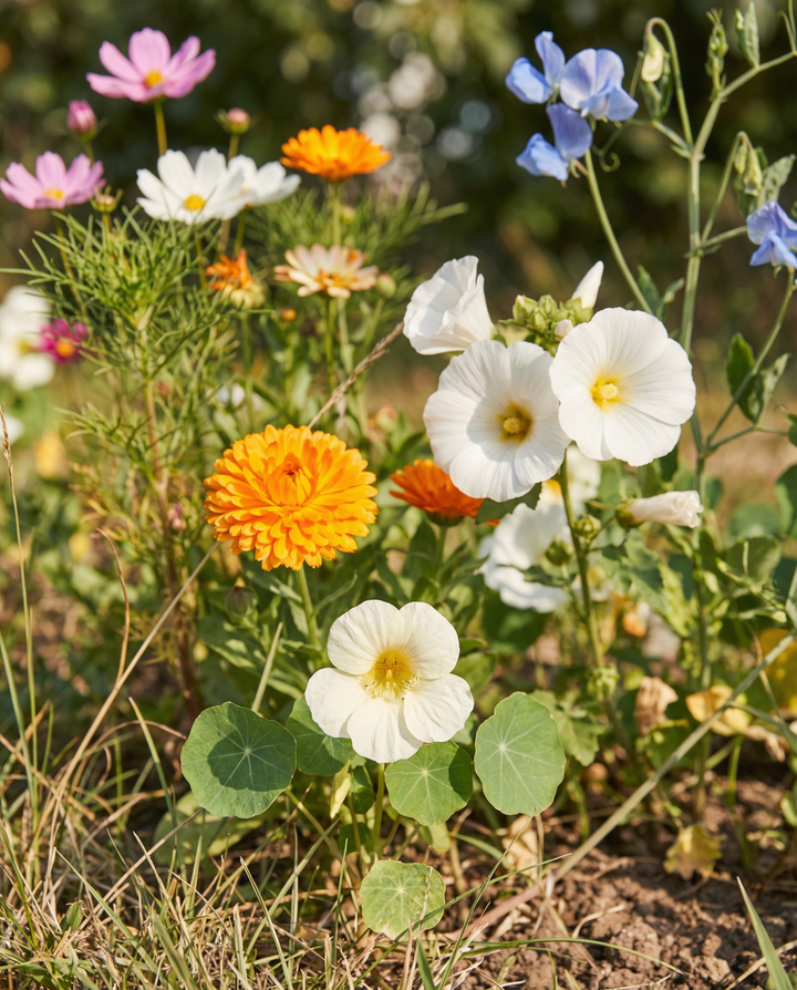 Kollektion Nybörjarkit Med Etiketter Penna Instruktioner frön – ettåriga blommor