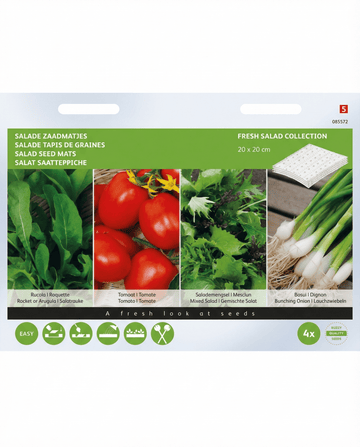 Salladsmatta Ruccola 4-pack frön (Eruca sativa) – frömattor