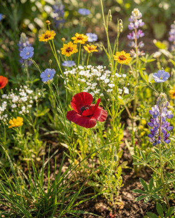 Frön för inhemskt blomsterblad 15 m² täckning – ettårig blomma