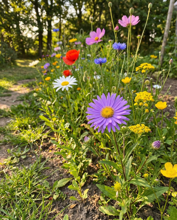 Vägkantsmix för 50 m² – lättskött med 20 sorter – blomsterfrön från SeedsChoice