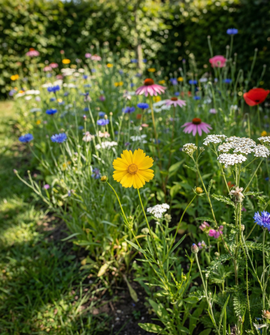 Inhemskt vildblomsterfrömix – ettåriga och fleråriga ängsblommor
