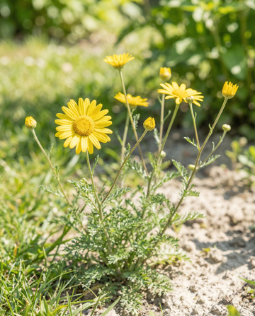 Gul kamomill (Anthemis tinctoria) – tvååriga blomsterfrön från SeedsChoice