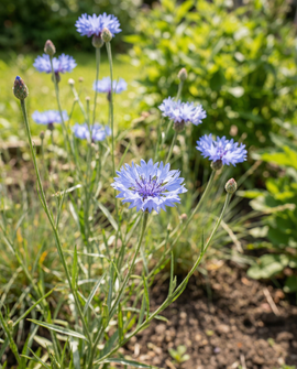 Blåklintfrön Centaurea cyanus ettårig blomstermix full sol