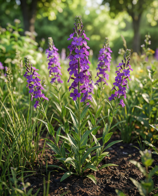 Damask Violet Mix (Hesperis matronalis) – tvååriga blomsterfrön från SeedsChoice