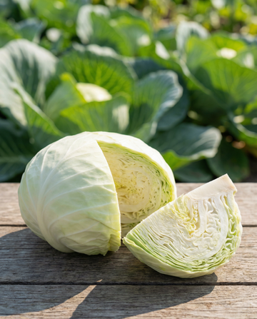 Flat White Cabbage Spring Salute F1 Hybrid (Brassica oleracea) – ettåriga grönsaksfrön från SeedsChoice