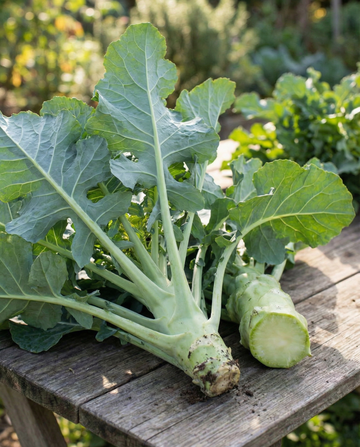 Foderkål Tronchuda (Brassica oleracea) – tvååriga grönsaksfrön från SeedsChoice