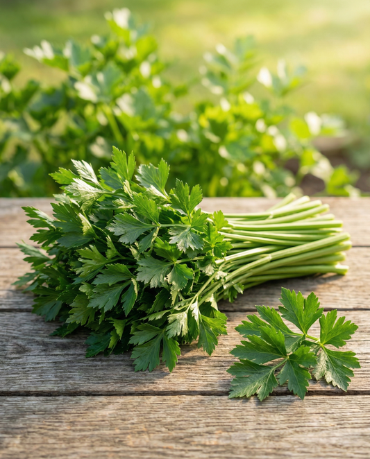 Skärselleri Amsterdamse Donkergroene (Apium graveolens) – ettåriga grönsaksfrön från SeedsChoice