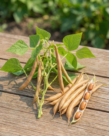 Buskbönor Brown Dutch 25g frön (Phaseolus vulgaris) – ettårig grönsak