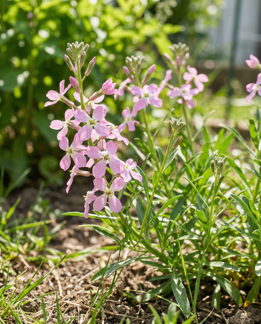 Nattviolsdoftande lövkoja rosa (Matthiola longipetala) – ettåriga blomfrön från SeedsChoice